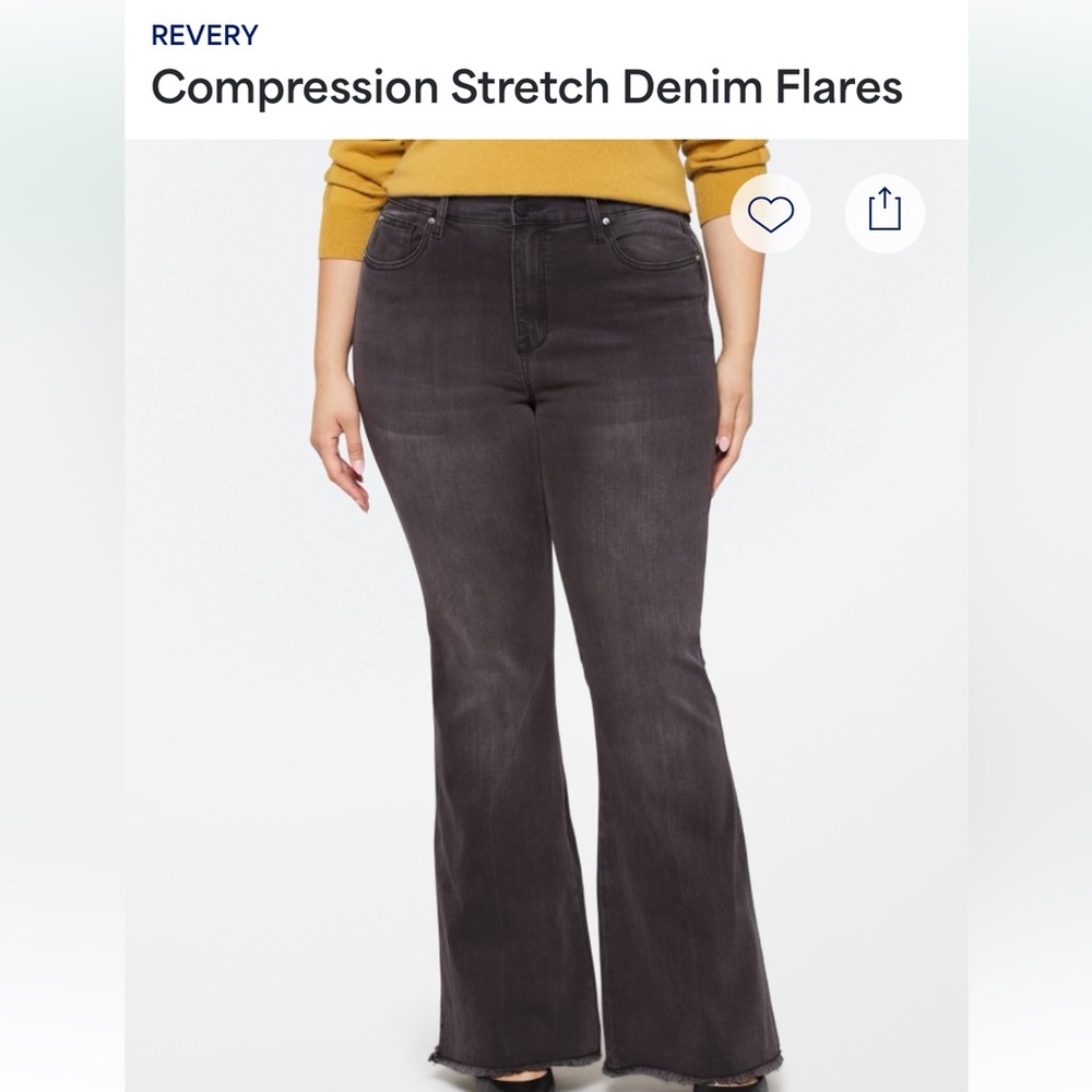 Revelry Charcoal Flare Jeans